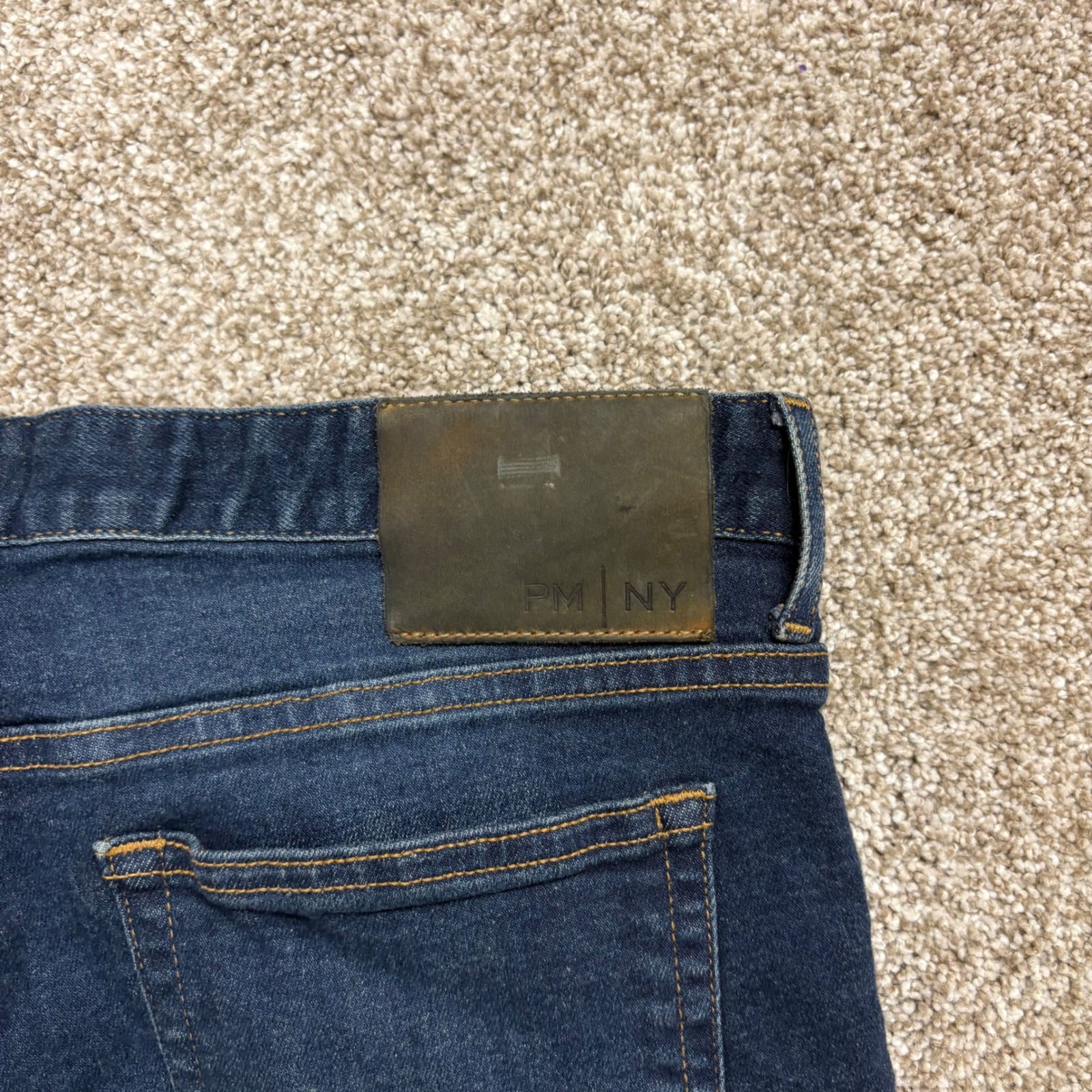 Peter Manning Nyc Johnny Jeans Slim Fit Mens 32x29 Dark Wash Stretch Denim — image 5 of 8